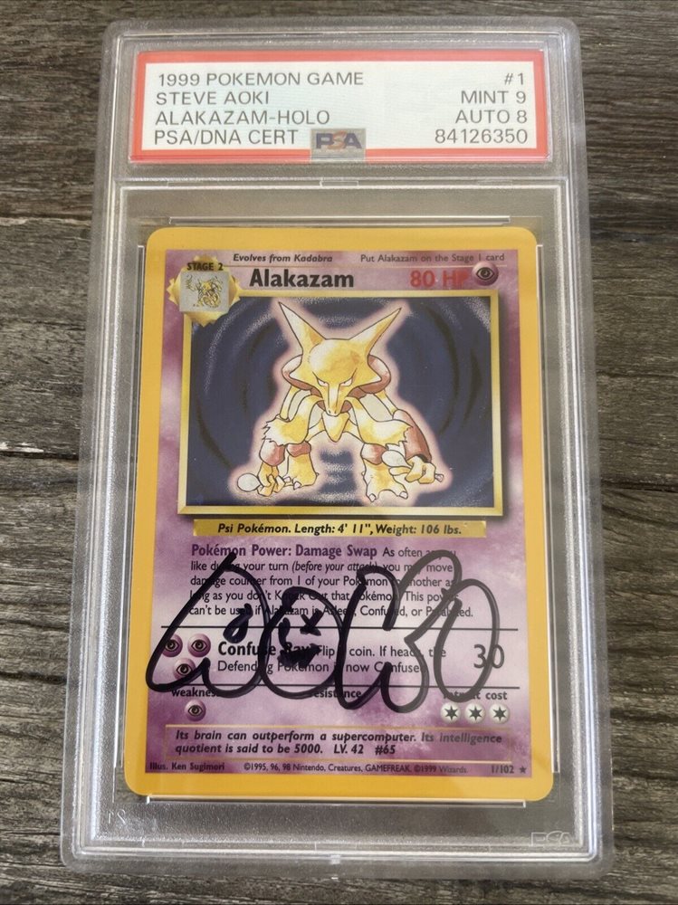 alakazam pokemon card 1999 Amazon.com: Pokemon - Alakazam (1/102) - Base Set main image 0