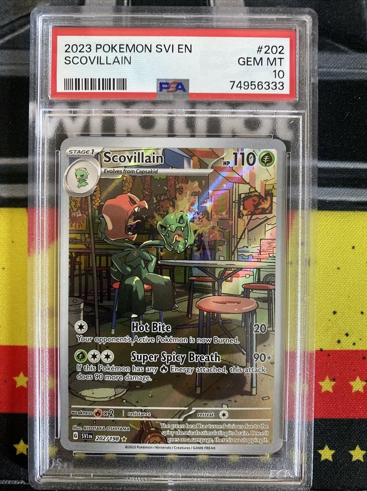 scovillain pokemon card Pokemon TCG - Scovillain Obsidian Flames Holographic Card 025/197