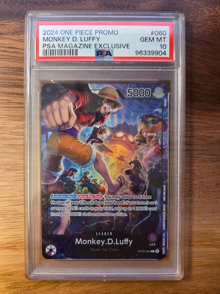 PSA10 2024 MONKEY D. LUFFY 海外CS プロモ 2024 One Piece English Version 1st Anniversary Set 006 Monkey D