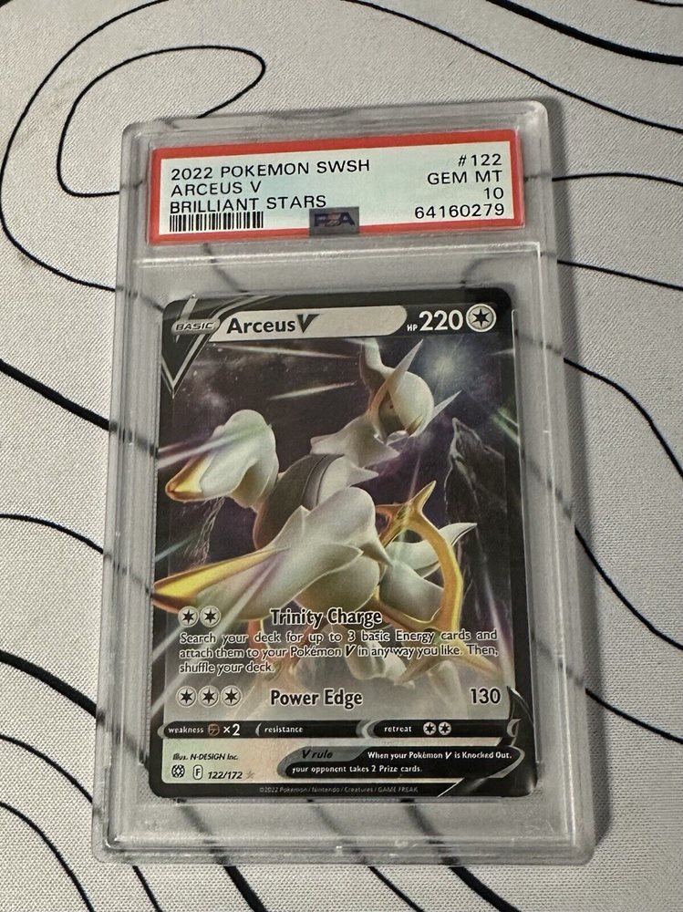 Arceus V psa10 PSA 10 Arceus V 267⁄S-P Promo Sealed Holo 2022