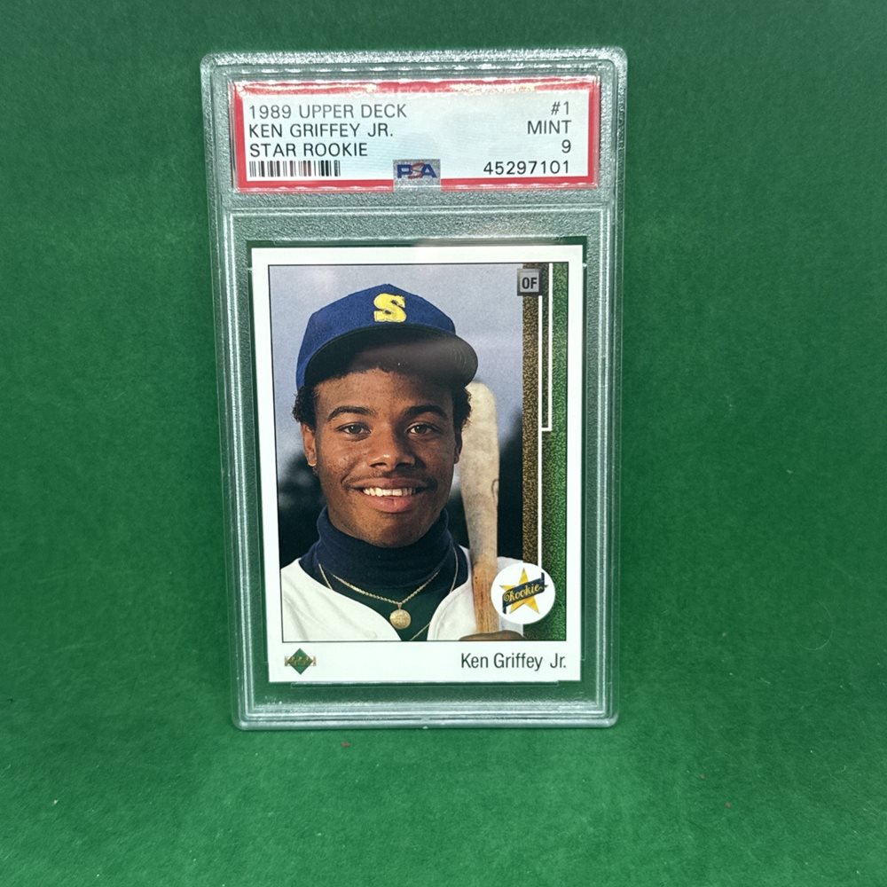 UPPER DECK  ケン グリフィー JR. 1990 UPPER DECK #156 KEN GRIFFEY JR TRIPLE ERROR VERSION PSA