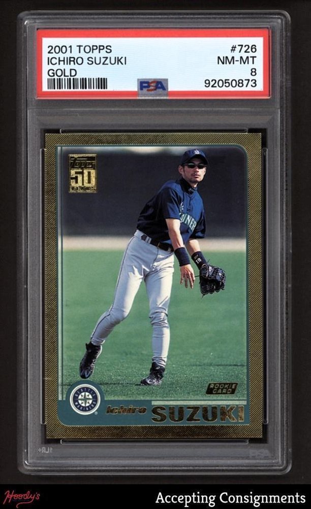 シングルカード MLB - ICHIRO 2001 FLEER LEGACY  Ichiro PSA 9 Ichiro Suzuki 2001 Topps Gold RC PSA 8.5 Gem 10 Auto 01 ROY