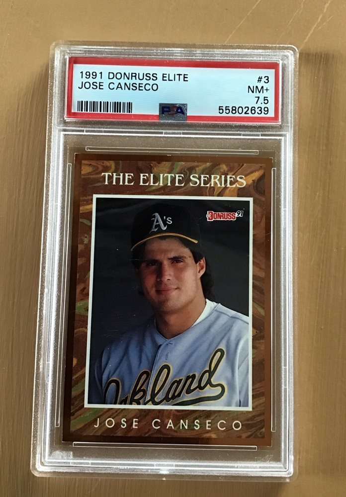 Jose Canseco  1991Donruss Elite含む3枚セット 1991 Donruss Elite Jose Canseco #3 PSA 10 | THE ELITE SERIES