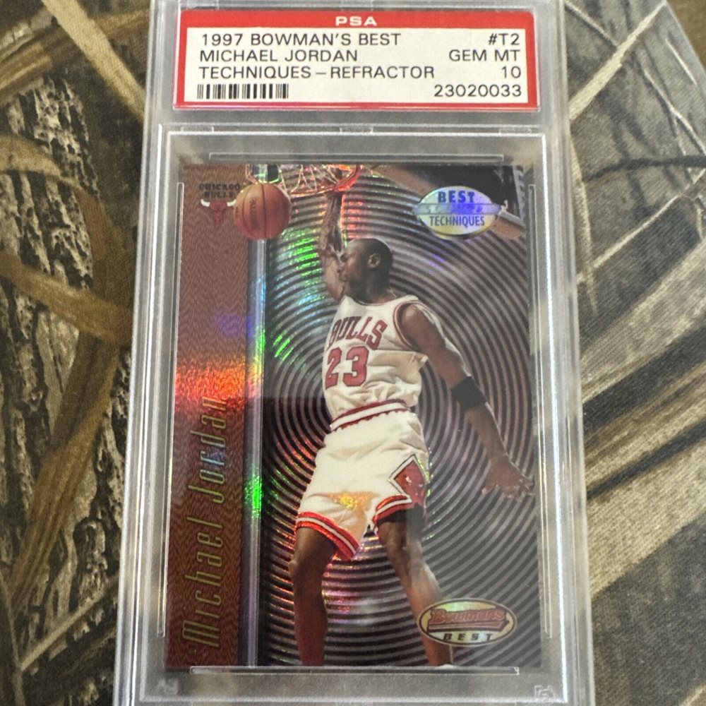 マイケルジョーダン 1997 Bowman's Refractor Michael Jordan 1997 Bowman's Best #T2 Techniques - Refractor Price
