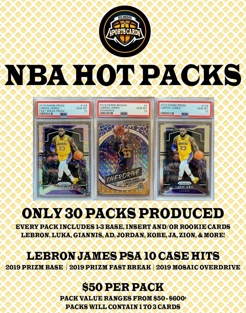 NBA REPACK HOT PACKS Big Break Sports Cards Repack Pr
