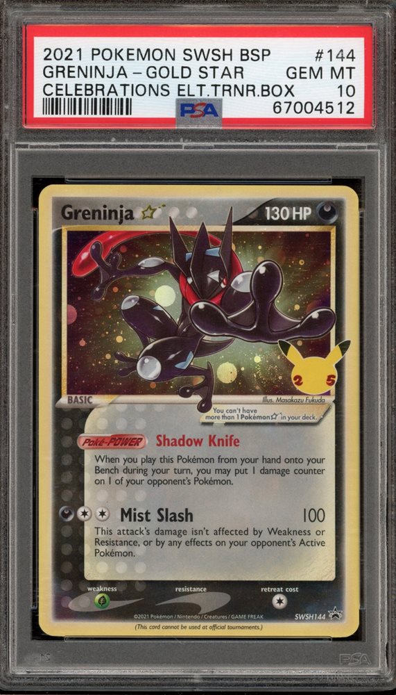 Greninja ゴルドスター Celebrations プロモカード新品未開封 Pokemon Celebrations Greninja Star Promo Ultra Holo Sealed