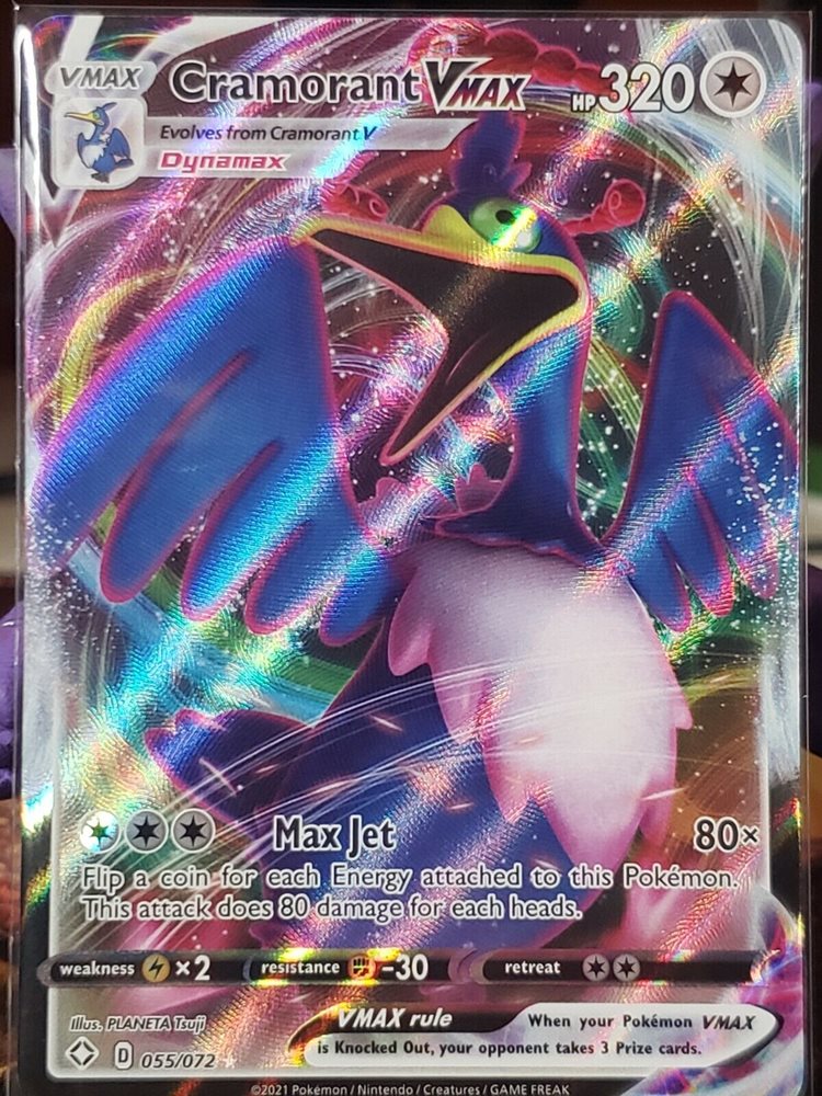 Pokemon TCG Cramorant VMAX Ultra Rare Mint//NM 055//072 Shining Fates