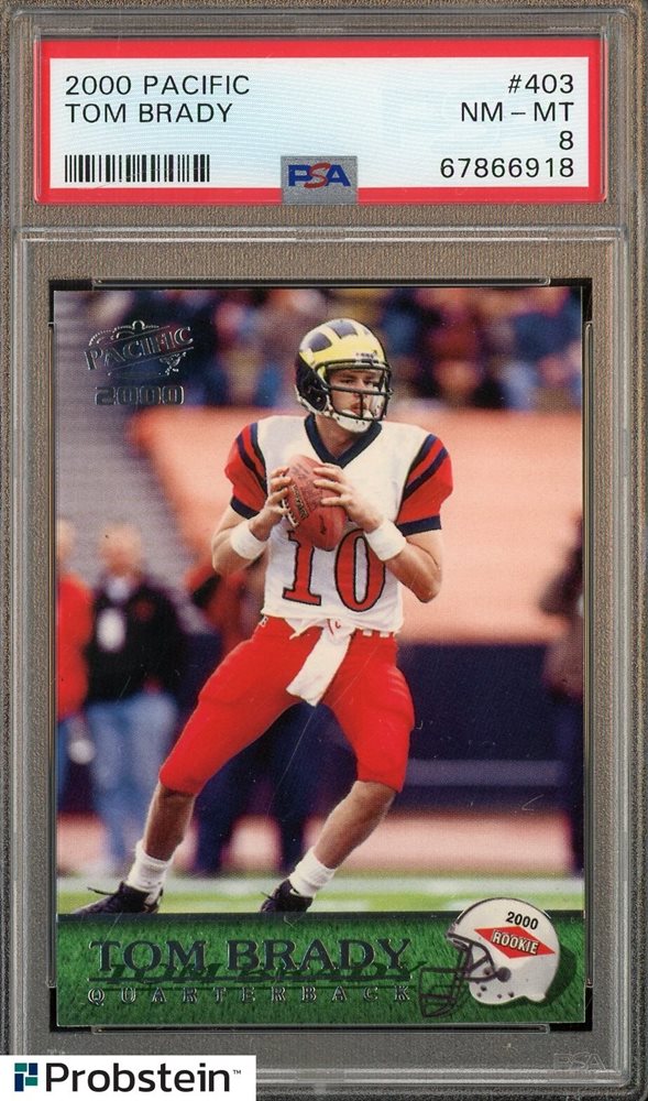 Auction Prices Realized Football Cards 2000 PACIFIC Tom Brady