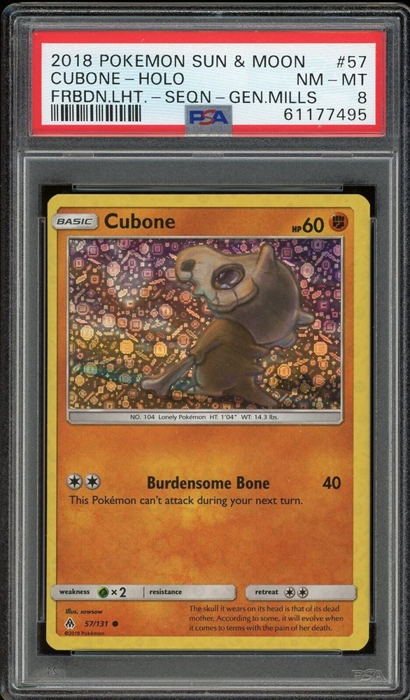 cubone pokemon card holographic GRADED GUARD X MR. MINTY