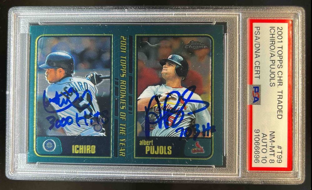 その他 MLB ichiro&pujols rookiecard !!!!!chrome 2001 Topps Baseball Rookie Of The Year #T99 Albert Pujols