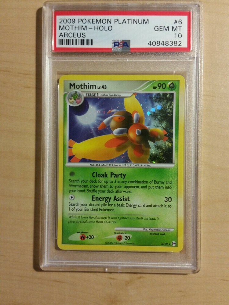 mothim pokemon card Mothim 5/17 Holo Rare Pokemon Card Near Mint main image 0