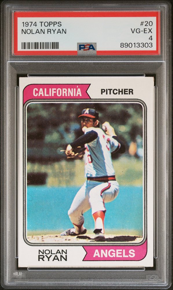 1974 Topps NOLAN RYAN PSA 8 ビンテージ MLB 1974 Topps #20 Nolan Ryan PSA 8 Angels (4640) | eBay