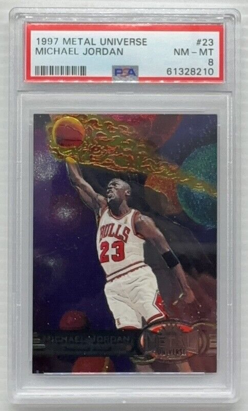 人気1997-98 l Universe PSA 8マイケル・ジョーダン Auction Prices Realized Basketball Cards 1997 METAL UNIVERSE