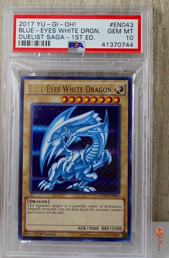 1st Ed BlueEyes White Dragon Holo YuGiOh! Card DUSA