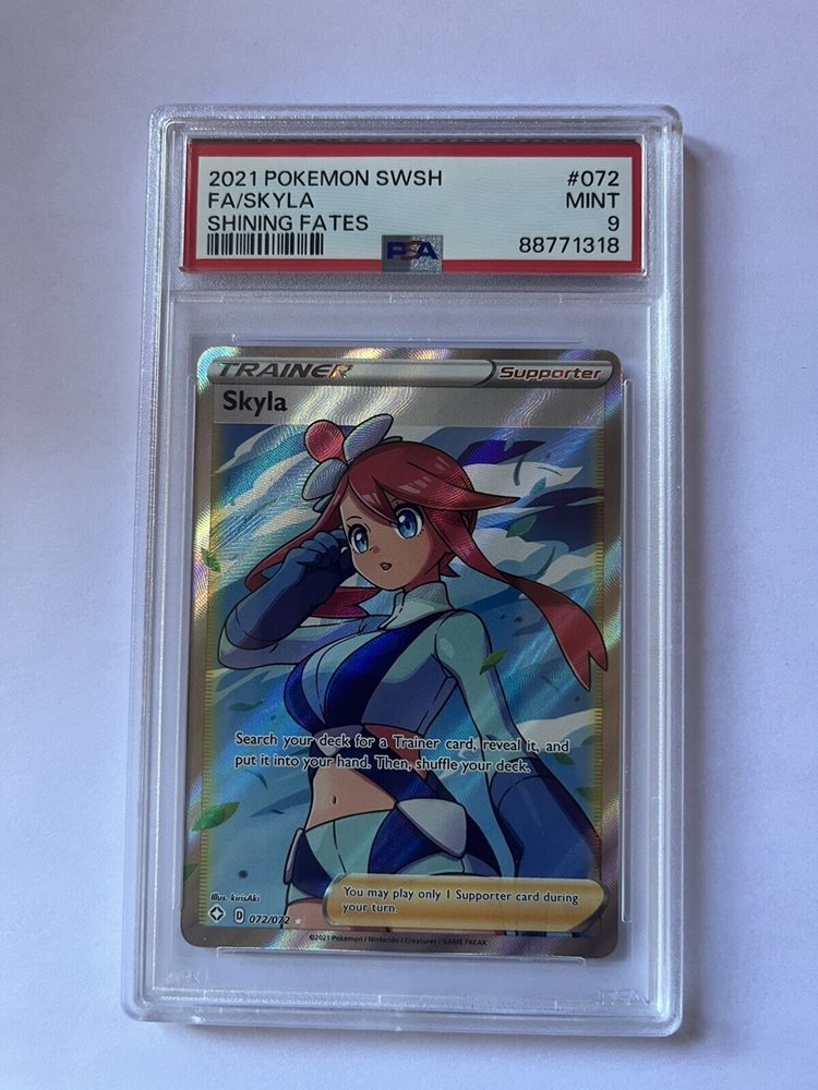 skyla pokemon card Skyla 2021 Pokemon SWSH Shining Fates Full Art #072 PSA 10 – Yamacardo main image 0