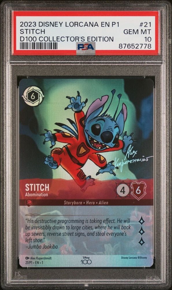 Disney Lorcana スティッチ D100 PSA 9 eBay Auction Item 266781334000 TCG Cards 2023 Disney Lorcana EN P1