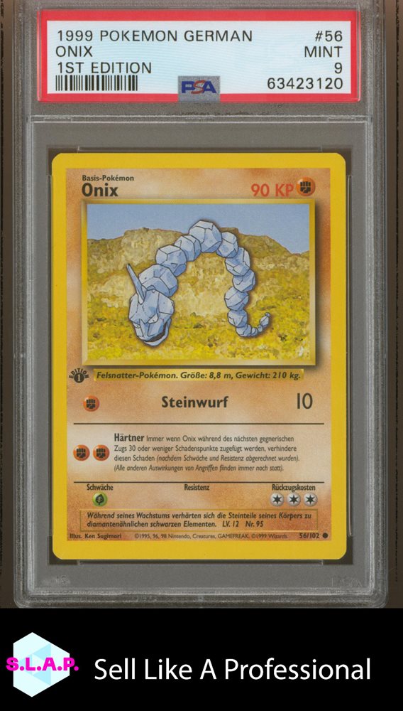 Auction Prices Realized Tcg Cards 1999 POKEMON GERMAN Onix