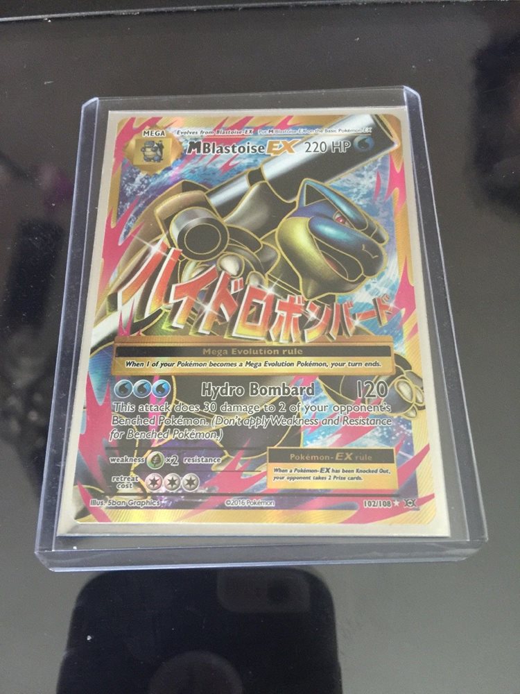 Toys Hobbies Toys From 5 7 Years 1x Mega Blastoise Ex Full Art Ultra Rare Nm Pokemon Xy Evolutions 102 108