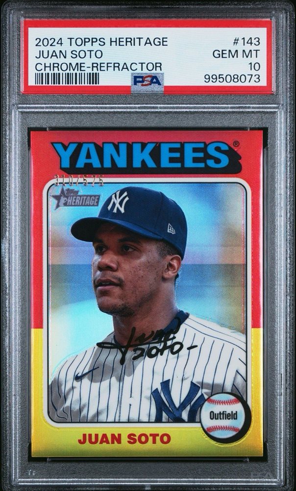 thumbnail image 2 of 2024 Topps Heritage #143 Juan Soto – New York Yankees Baseball Trading Card (NM Or Better) 2 of 3