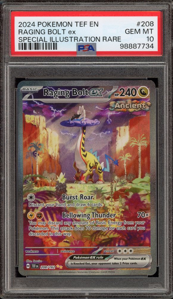 PSA10 Raging 旧枠　30th Anniversary Raging Bolt ex #95 Prices | Pokemon Japanese Wild Force
