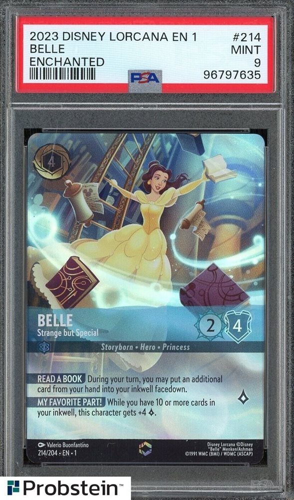 ベル　エンチャンテッド　psa9 Auction Prices Realized Tcg Cards 2023 DISNEY LORCANA EN 1