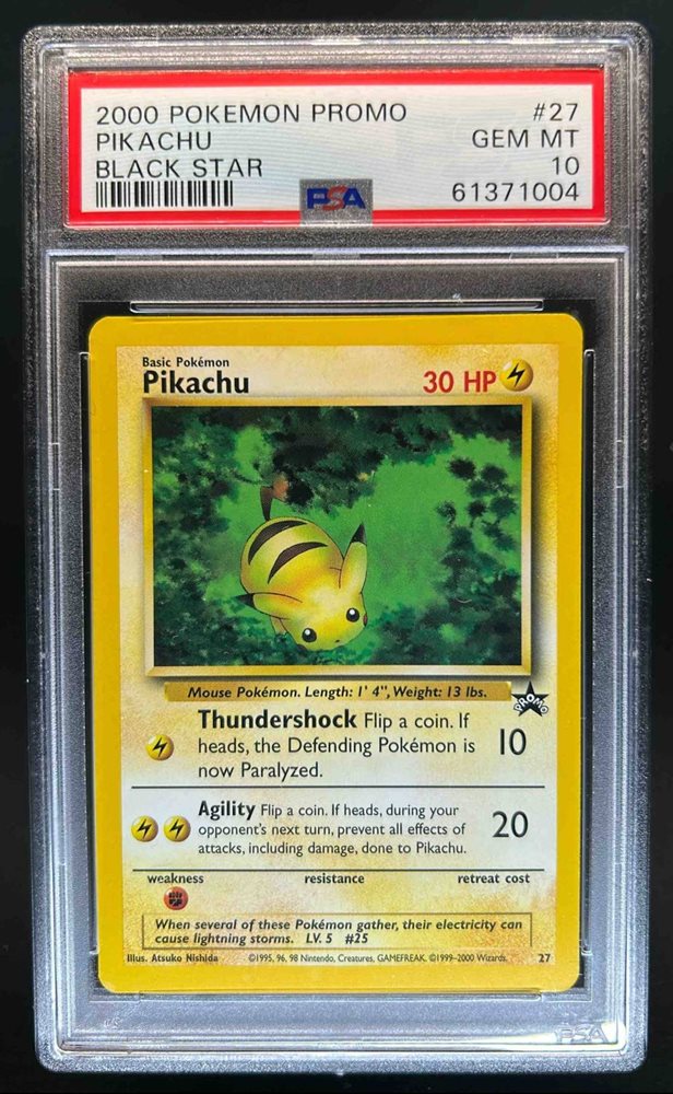 み*び様 格安！2000年 ピカチュウ ブラックスターカード　psa10 英語 2000年 ピカチュウ ブラックスターカード psa10 英語 プロモ
