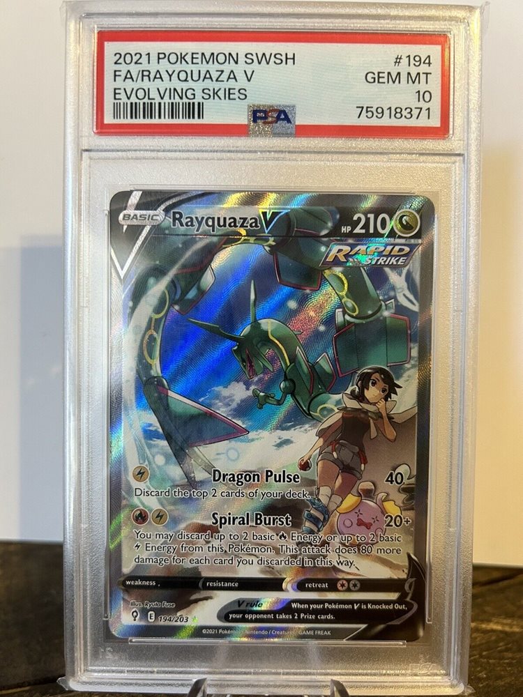 rayquaza v pokemon card Rayquaza V #194 EXTENDED ART