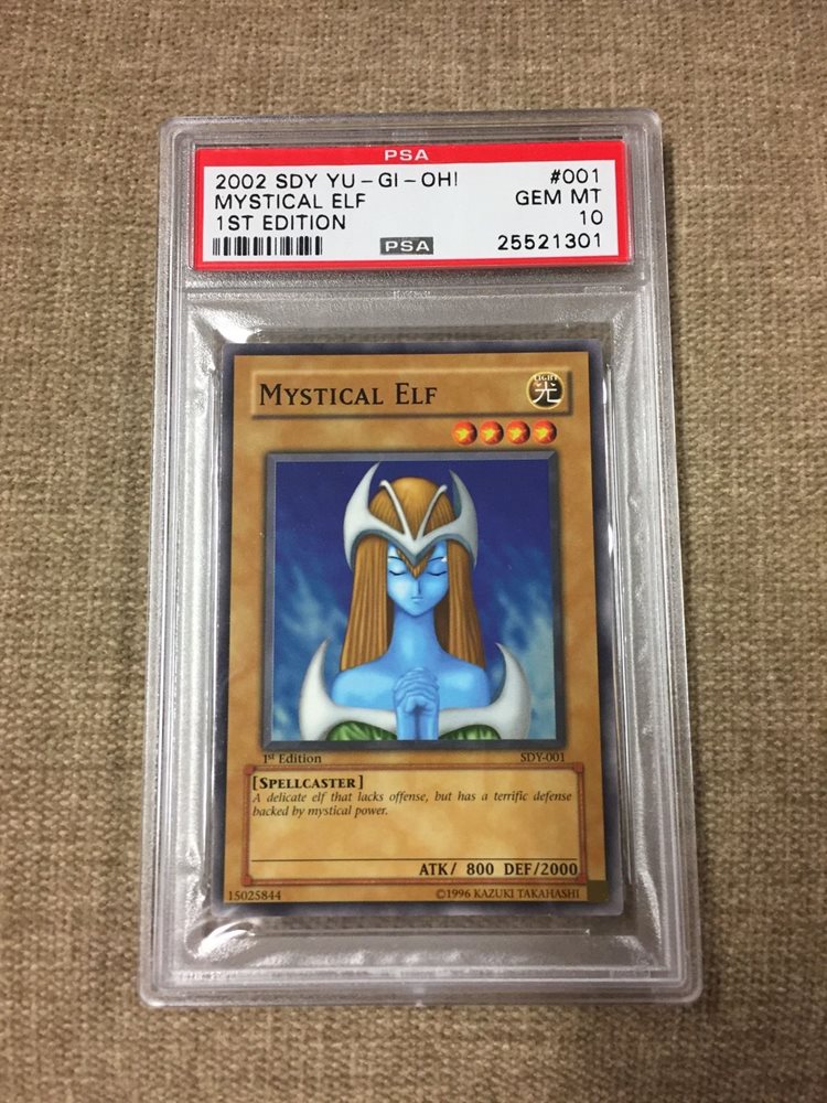Psa 10 Yugioh Mystic Elf Sdy 001 1st Edition Starter De
