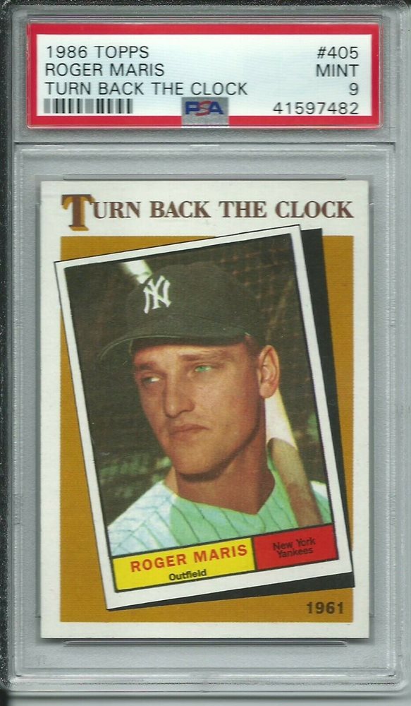 Auction Prices Realized Baseball Cards 1986 Topps Roger Maris TURN BACK