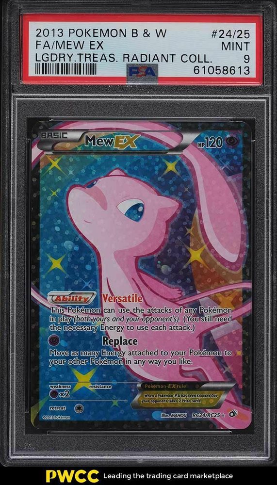 MEW EX FULL ART FA RC24 POKEMON CARD RADIANT COLLECTION LEGENDARY TREASURE MEW EX FULL ART FA RC24 POKEMON CARD RADIANT COLLECTION LEGENDARY TREASURE
