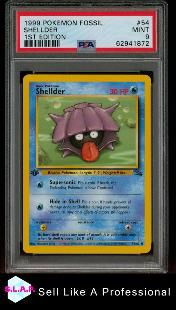 Auction Prices Realized Tcg Cards 1999 POKEMON FOSSIL Shellder