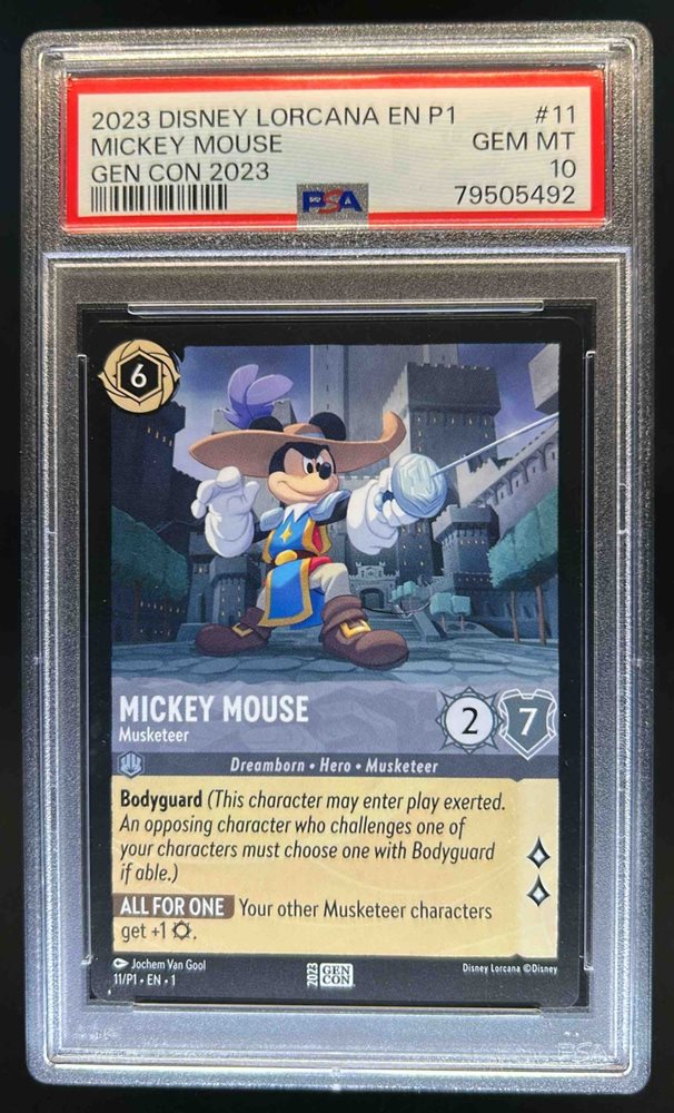 LORCANA ミッキー Musketeer GenCon プロモカード Disney Lorcana Mickey Mouse Musketeer GENCON Promo PSA 10