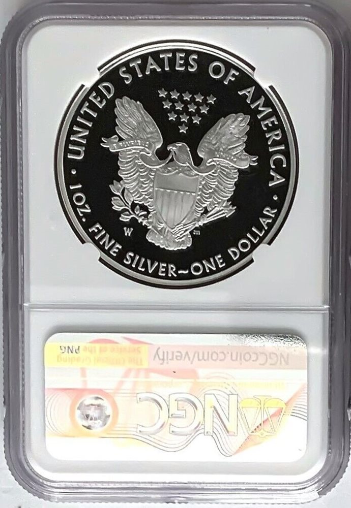 2016 アメリカ イーグル銀貨　PCGS SP70 Lettered Edge 2016 W Proof Silver Eagle PCGS PR 70 DCAM First Strike