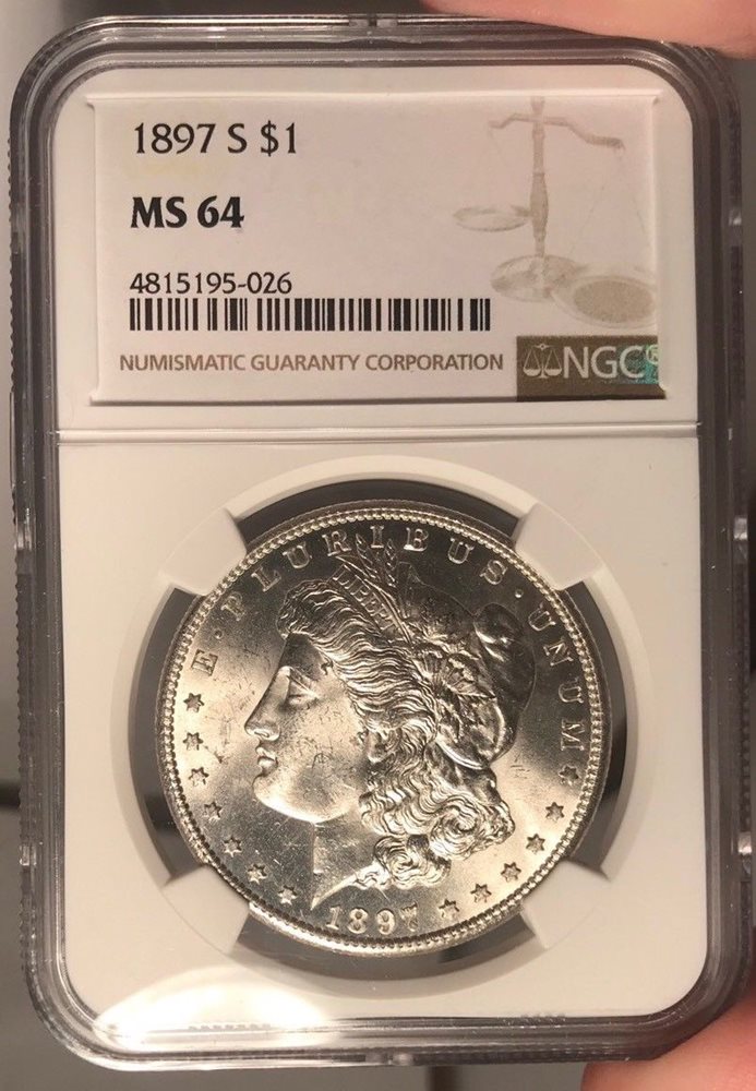 PCGS 1897 MS64 Morgan Dollars