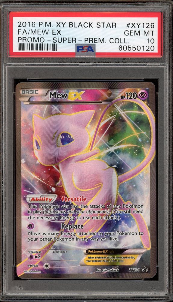 ヤヤミミEX 2016年 XY プロモ #212 GEM MT 10 Mew EX Full Art #XY126 - XY Black Star Promos - Pokemon 2016