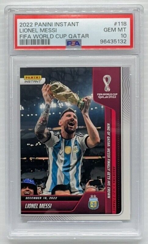 Messi メッシ PANINI インサート #118 レギュラーカード 2022 Panini Instant FIFA World Cup Qatar #118 Lionel Messi