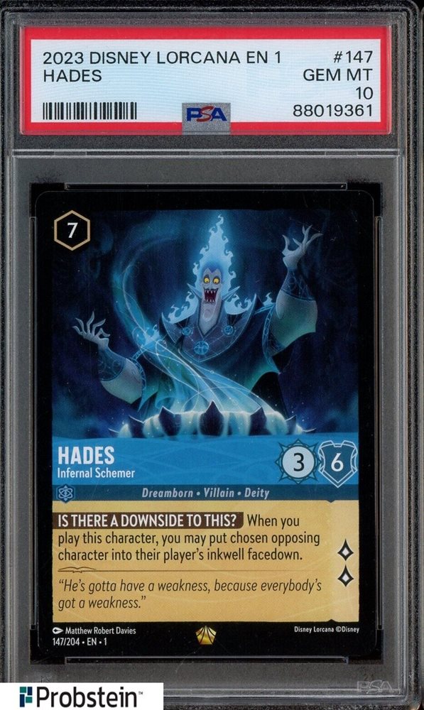 Auction Prices Realized Tcg Cards 2023 DISNEY LORCANA EN 1-THE