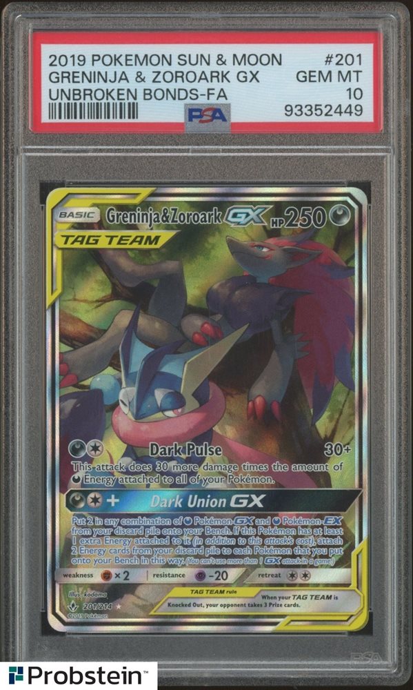 ポケモンカードゲーム GRENINJA & ZOROARK GX PSA10 s-l500.jpg