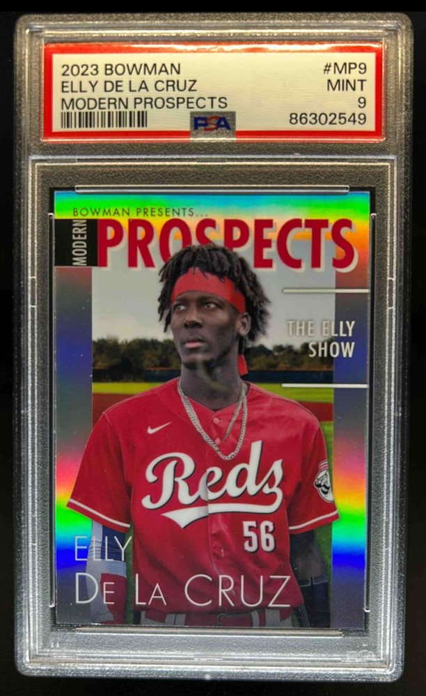 ELLY DE LA CRUZ PSA 10 2022 BOWMAN CHROME SPECKLE REFRACTOR