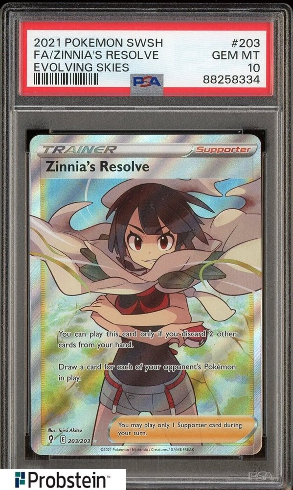 ポケモンカード Zinnia ヒガナ PSA 10 Pokemon 【PSA10鑑定品】ヒガナの決意【SR】{079/067} : 南葉