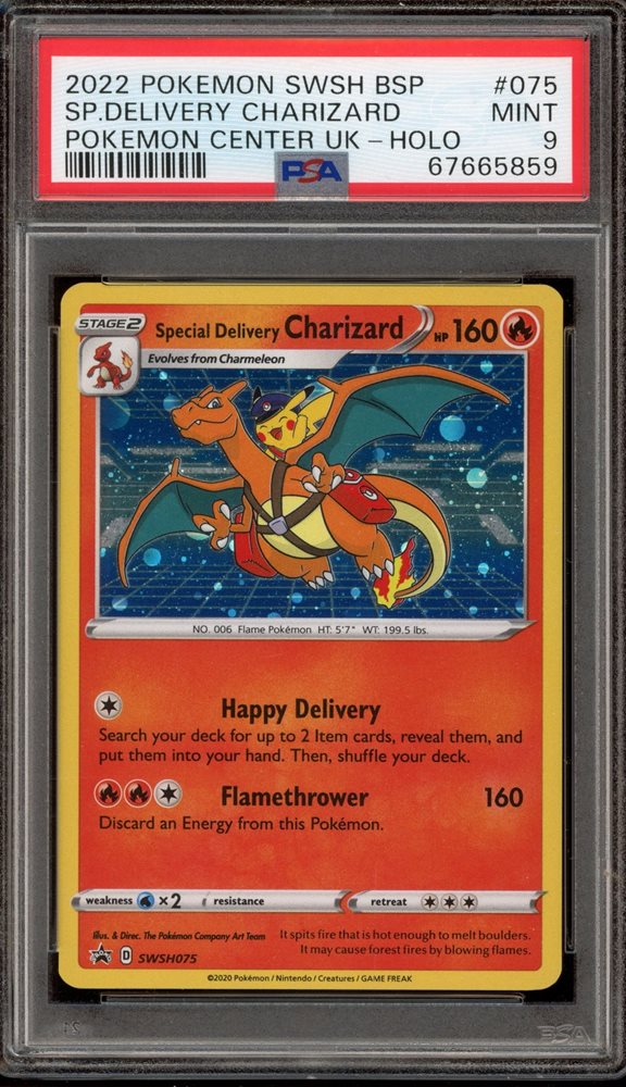 【PSA9】リザードン Special Delivery Charizard Auction Prices Realized Tcg Cards 2022 POKEMON SWSH BLACK