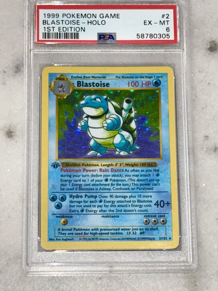 blastoise holographic pokemon card Amazon.com: Pokemon - Blastoise (2/102) - Base Set