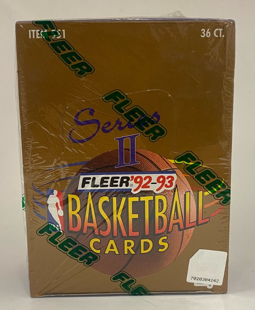 1992-93 Fleer Basketball Series 2 Factory Sealed Wax Box Shaquille O'Neal  RC YR