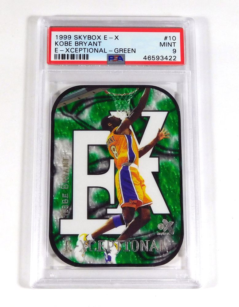 NBAカード E-xceptional kobe bryant green 1999/00 Skybox E-X E-Xceptional Green Kobe Bryant 335/500