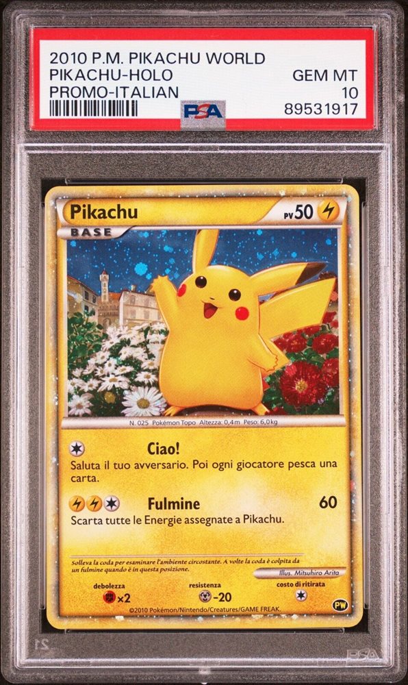 【PSA10】ピカチュウ pikachu world イタリア Italian PSA10】ピカチュウ pikachu world イタリア Italian - メルカリ