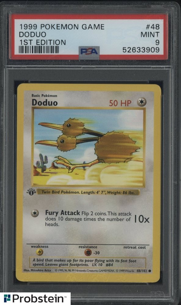 Auction Prices Realized Tcg Cards 1999 POKEMON GAME Doduo