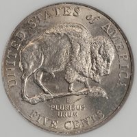 2005 P Anacs Ms 63 Detached Leg Bison Nickel Mint Error