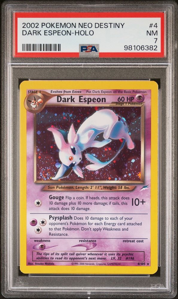 旧裏 旧裏面 PSA8 わるいエーフィ ロケット　dark espeon 旧裏 旧裏面 PSA8 わるいエーフィ ロケット dark espeon - メルカリ