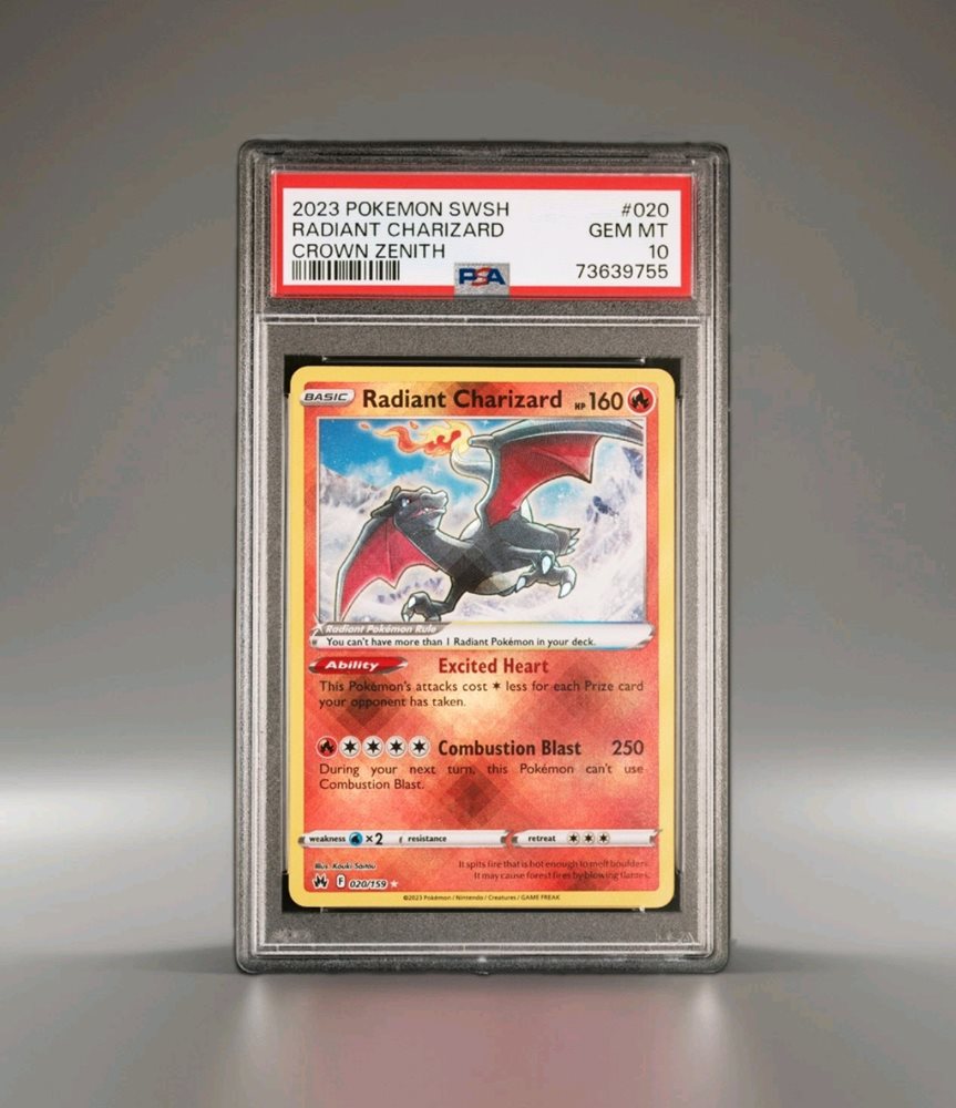 Pokemon Radiant Charizard 020/159  Crown Zenith  Holo Rare  Near Mint