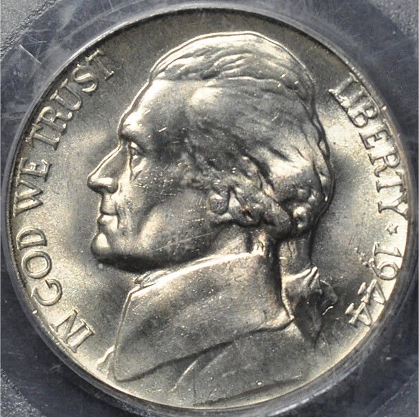 Denver Mint. 1944 D Silver War Nickel PCGS MS66 FS Full Steps